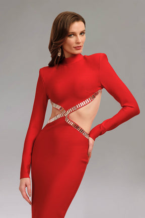 Vestido Vermelho Majestoso