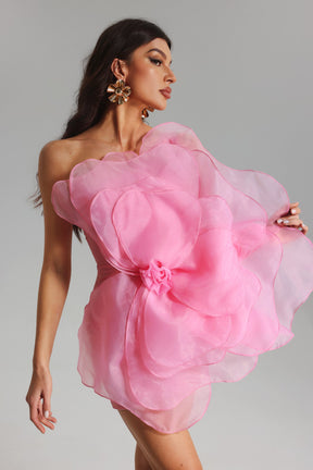 Vestido Rosa de Cámelia - Rosa