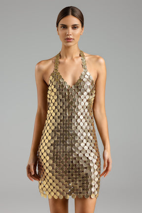 Vestido Gotas de Ouro