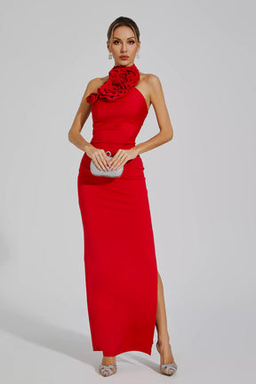 Vestido Fiori - Vermelho